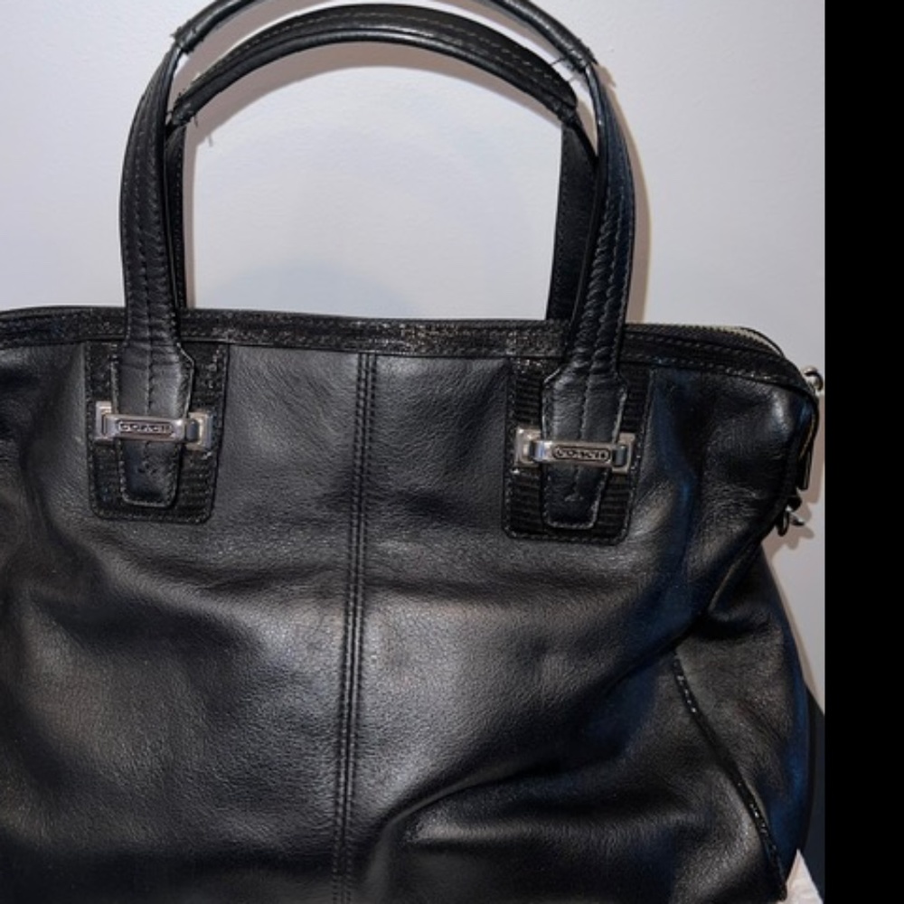 Black Leather Coach Purse